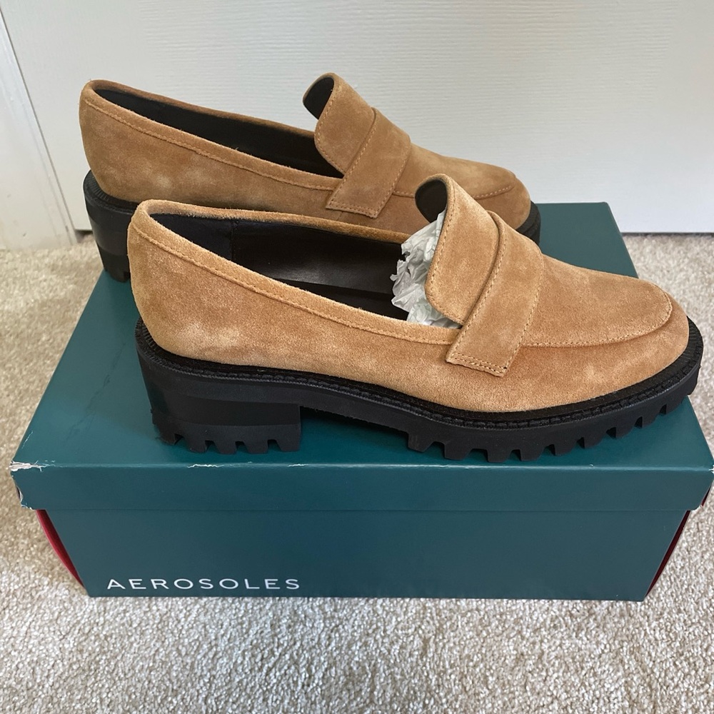 Aerosoles Suede Loafers (Ronnie) 6.5M